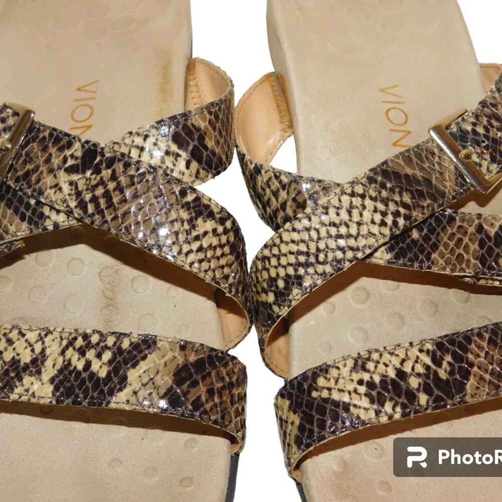 Vionic Snake Print Sandals Size 10 - image 3